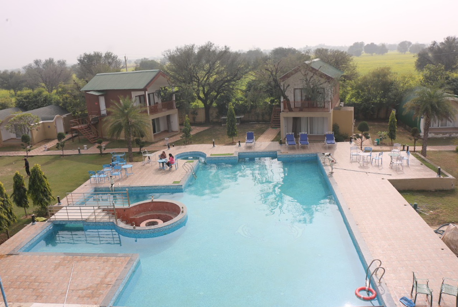 Swimming Pool at Muddgram Homestay NCR Haryana Mahendergarh